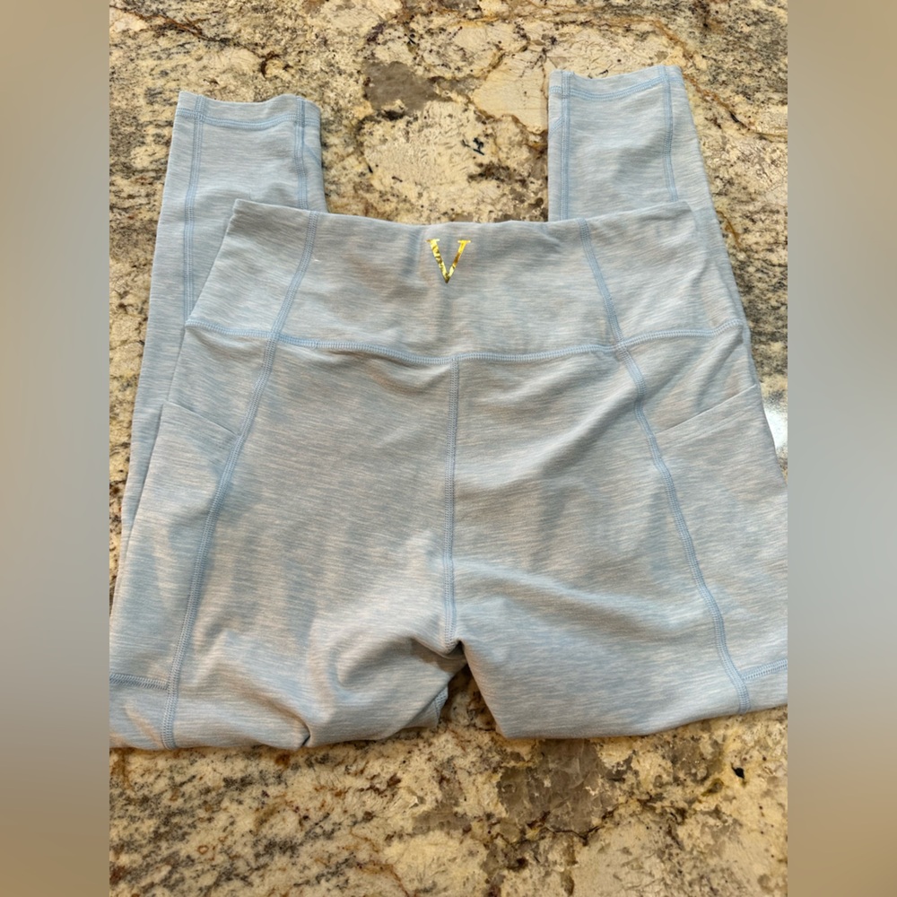 Victoria's Secret Light Blue Leggings - Size 8 24” Inseam - Picture 5 of 8